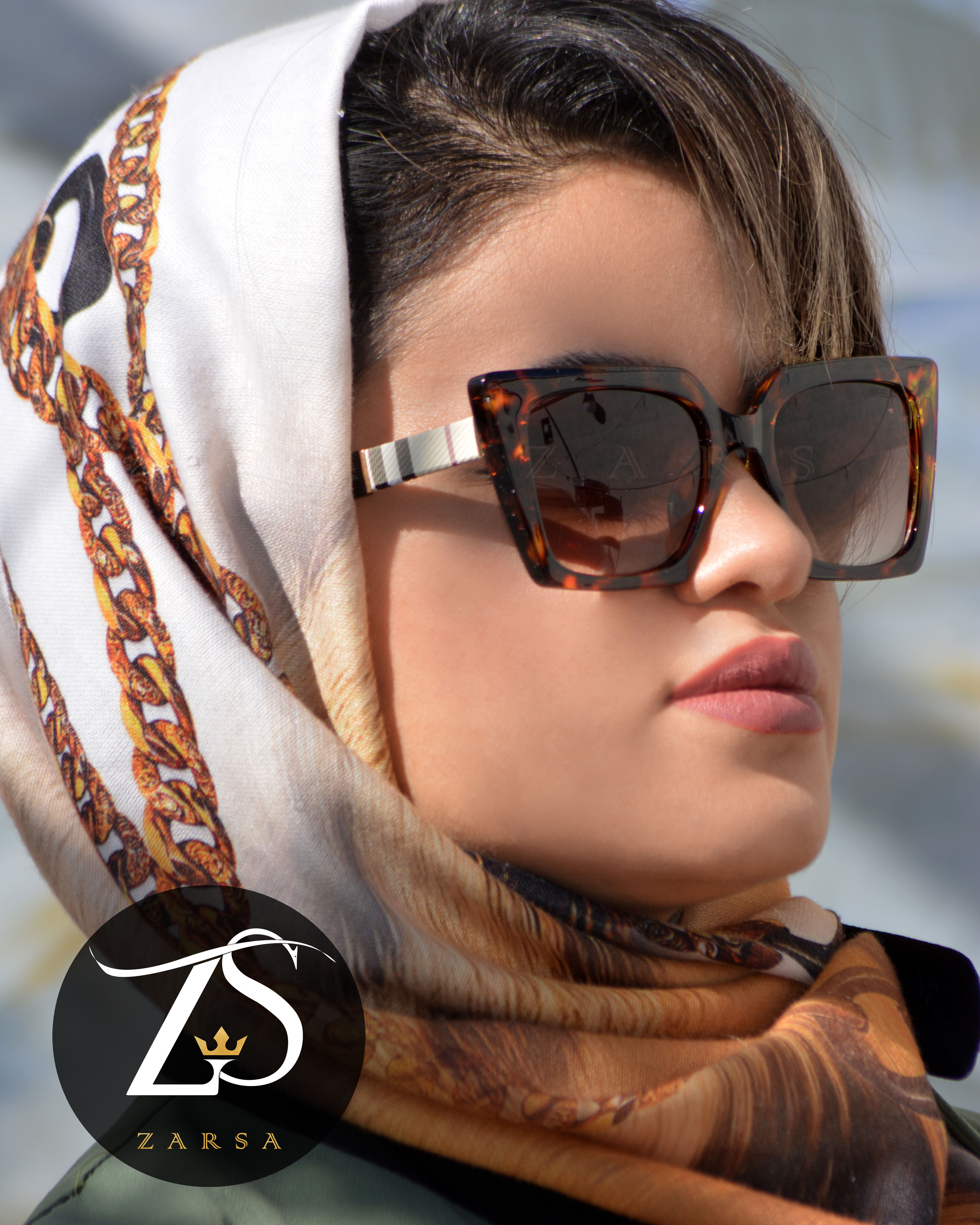 عینک آفتابی burberry پلنگی 6855